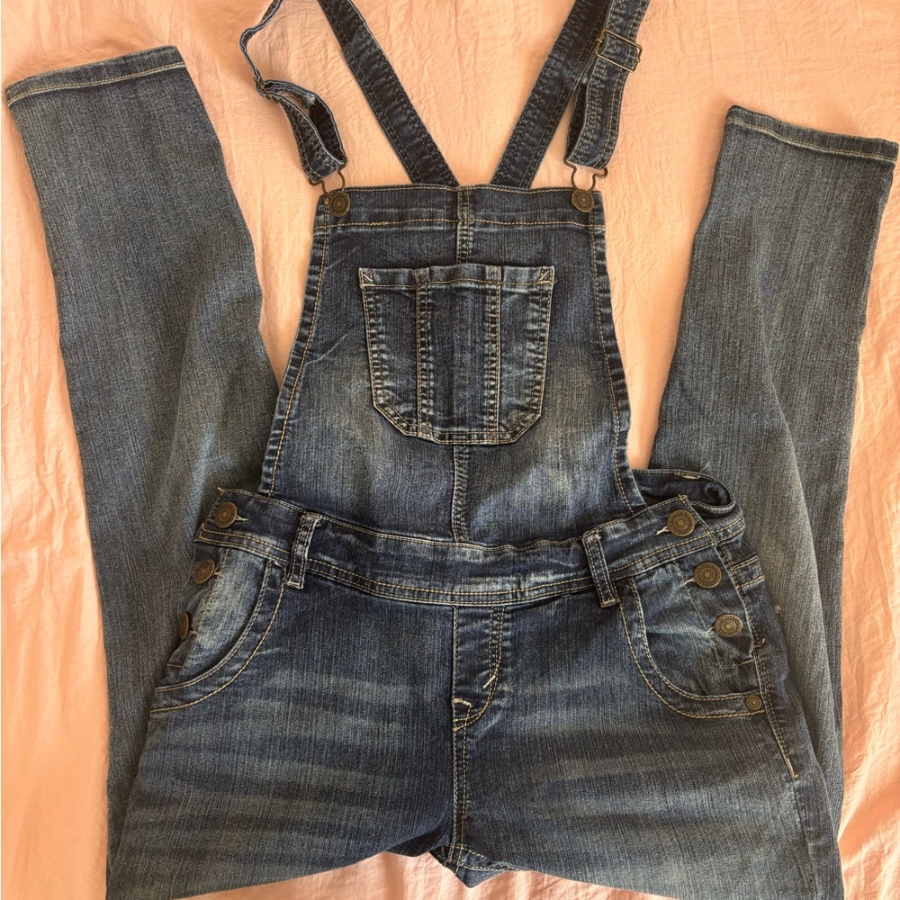 Wallflower Blue Denim Overalls, juniors M
